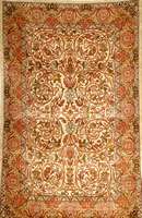 Seiden Hereke alt, TÜrkei, um 1950, reine Naturseide, ca. 109 x 71 cm, SchÄtzwert: 3800.- EURO, EHZ: 2, signiert