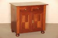 Halbschrank, deutsch, um 1900, historizistisch, Korpus Weichholz, Mahagonifurnier gespiegelt verlegt, bzw. Nußbaumfurnier auf Mahagoni gebeizt, ...