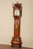 Bodenstanduhr, Holland, um 1760, Barock, prunkvolles Werk signiert H. van Voorst, Messing und Bronze graviert, rÖmische Zahlen, ...