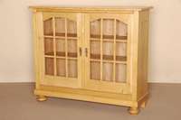 Aufsatzteil als Vitrine gearbeitet, um 1900/10, 2 EinlegebÖden, Front auf Rahmen gearbeitet, doppelt versprosst, BeschlÄge um 1890, z.T. ...