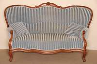 2-sitzer Couch, deutsch, um 1835/45, Gestell Mahagoni massiv, von ausgesuchter QualitÄt, doppelt und 3-fach geschweift, Rahmen einfach bzw. ...