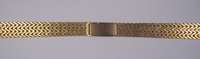 Uhrenarmband, GG 750/000, total ca. 24.2 g, L ca. 16.5 - 15.5 cm, Stegbreite ca. 14 mm