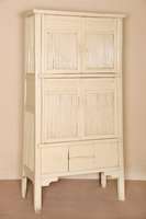 Schrank, Asien/China, um 1910/20, Bambusholz , 4-tÜrig, unten offenes Fach, FÜllungen aus BambusstÄbchen, obere Seite mit kassettierten ...