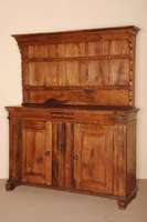 Kannenstock, deutsch/wohl Westfalen, um 1760/80, Eiche massiv, auf Kufen, diese wohl erneuert, 2-tÜrig mit kassttierten FÜllungen, 1 Schublade, ...