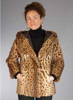 Kapuzenjacke aus Wildkatze, Gr. 38, braunes Innenfutter, Innenlabel Kunze Mannheim RÜckenl. ca. 67 cm, Cites Bescheinigung liegt vor, bitte ...