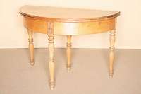 Klapptisch, sÜddeutsch/Pfalz, um 1795/1810, Beine gedrechselt, Eiche massiv, zeittpyische doppelte Balustergestaltung, einfache Zarge, ...