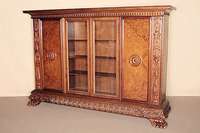 Vielzweckschank, deutsch/wohl Warrings, um 1960, nach italienischem Renaissancevorbild, Korpus Weichholz/Hartholz, hervorragende Verarbeitung, ...
