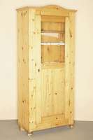 Brotschrank, Pfalz, um 1860, Kiefer massiv, Front auf Rahmen gearbeitet, aufwendig restauriert, Altersspuren, praktische Inneneinrichtung, diese mit ...