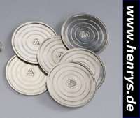 8 Gläseruntersetzer, GEORG JENSEN, 925er Silber, Dänemark, Kopenhagen 1933-44 (2 x spätere Marken), Dekor identisch, Rillendekor,mittig ...