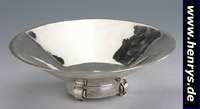 Art-Deco-Schale, deutsch, 925er Silber, Meistermarke Bremer Werkstätten für kunst- gewerbliche Silberarbeiten, reine Treibarbeit,Standring mit ...