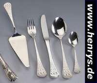68-teiliges Rosenthal Besteck, 925er Silber, aus der Serie "Classic Rose", für 6 Personen, best. aus: je 6 Menuelöffel, -Gabeln und ...