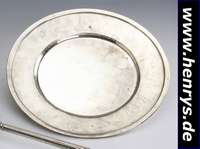 Anbietteller, TIFFANY & Co., Amerika, 925er Silber, Hammerschlagverzierung, Gebr.-Sp., D. ca. 24 cm, ca. 475 g