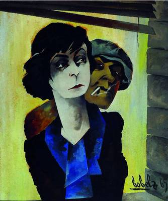 Bobelz, zeitgen. Künstler aus Berlin, Lotte Lenia auf einem Werbeplakat für die Dreigroschenoper von B. Brecht aus den 30er Jahren, Öl/Harfaser, ...