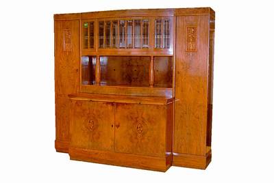 Aufsatzschrank, deutsch, 1906-1908, Hersteller: Nic Eckel, Kaiserslautern, eines der renommiertesten Möbelfabriken um 1900, bisin den 30er Jahren ...