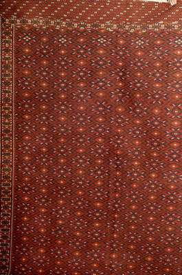 Yomuth sumakh, Turkmenistan, um 1940, Wolleauf Baumwolle, ca. 320 x 186 cm, EHZ: 2