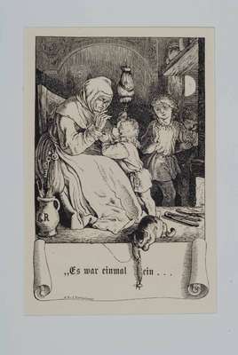 Richter, Ludwig, 1803 Dresden - 1884, Konvolut 8 Holzstiche, um 1860, Passepartout, je ca. 8 x 6 cm