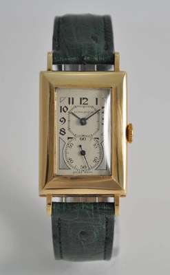 LONGINES seltene Herrenarmbanduhr sog. Doctors-Watch (Duo-Dial), Handaufzug, Schweiz um 1934, RG 585/000, Scharnierboden, in sich gew., Zifferbl. ...