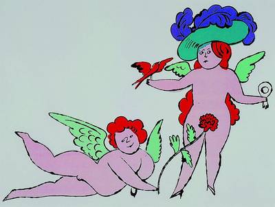 Warhol, Andy, 1928-1987, Granolithographie auf Bütten aus der Folge: In the Bottom of my garden, autorisierte Ausgabe des Museum of Art, Carnegie ...