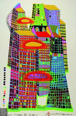 Hundertwasser, Friedensreich, 1928-2000, Good morning City-Bleeding Town, Farbsiebdruck mit Metallfolienprägung, num. 8720/10000, a. 84x55cm, ...