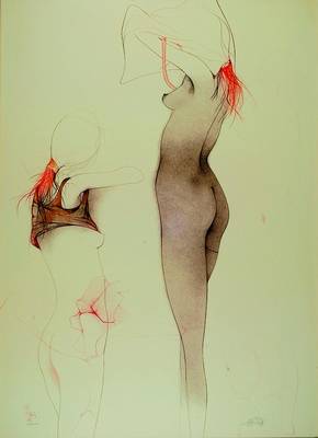 Bruni, Bruno, geb. 1935 Gradara/Italien, Farblithographie von 1984, handsigniert und num. 837/1000, ca. 87x62cm, unter Glas, Rahmen