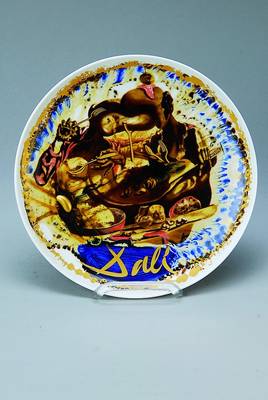 Dali, Salvador, 1904-1989, Künstler- Teller, Rosenthal, abstrakte Komposition, rückseitig num. 496/5000, D. ca. 25cm