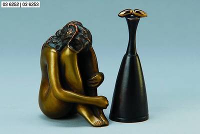 Bruni, Bruno, geb. 1935, Mignon, Bronzeskulptur, signiert und num. CCCXXVI/D, H. ca. 8cm