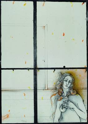 Bruni, Bruno, geb. 1935 Gradara, Farblithographie, handsigniert, bezeichnet e.a., ca. 70x50cm, unter Glas, Rahmen