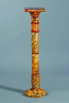 Säule, wohl deutsch, um 1910/20, geschraubt, Platte abnehmbar, l. best., ca. 99x22x22 cm