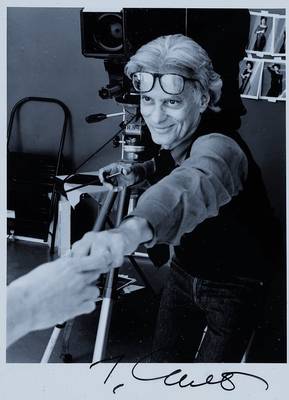 Patrick Demarchelier, geb. 1943, Richard Avedon, s/w Fotografie, handsigniert, unter Glas, ca. 10x13cm