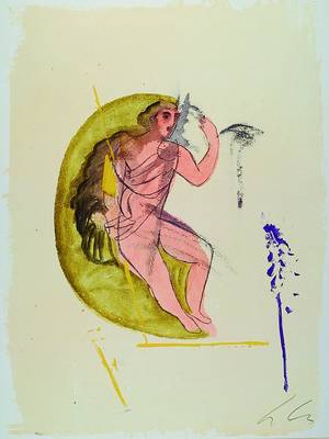 Sandro Chia, geb. 1946, aus der Columbus Mappe "In search of a new tomorrow", Artists United for Nature, Edition Domberger 1992, ...