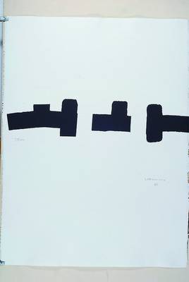 Eduardo Chillida, 1924-2002, aus der Columbus Mappe "In search of a new tomorrow", Artists United for Nature, Edition Domberger 1992, ...