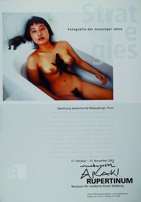 Nobuyoshi Araki,1940, Plakat zur Ausstellung im Rupertinum Salzburg 2001, Offset, handsigniert, ca. 84x59cm