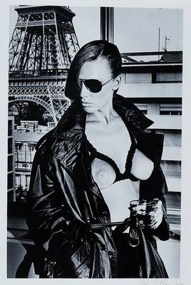 Newton, Helmut, 1920-2004, Akt, handsigniert, aus der Collection von 254 Fotos, gedruckt bei Rappaport Printing Corporation New York, von 1977, ca. ...