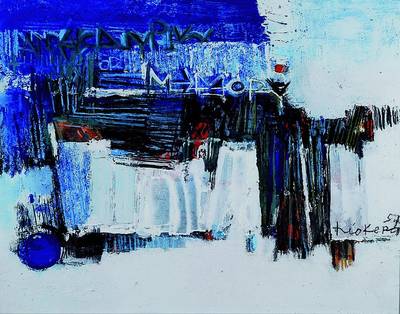 Theo Kerg, 1909 Luxembourg-1993 Paris, Studium an der Sorbonne und der Academie des Beaux Arts Paris, Schüler von Paul Klee, hier:Ohne Titel, ...