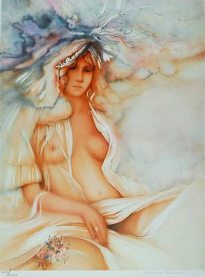 Renoux, Allain, geb. 1944, Hiver, Farblithographie auf Bütten, handsigniert u. nummeriert CVIII/CLXXL ca. 75x56cm