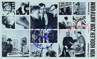 Joseph Beuys, 1921 Krefeld - 1986 Düsseldorf, Hodler zur Antiform, Multiple gestempelt mit Hauptstromstempel, handsigniert, unter Glas gerahmt, ca. ...
