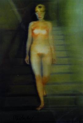 Gerhard Richter, geb. 1932, Emma nackt, Multiple, handsigniert, unter Glas gerahmt, ca. 15x10cm