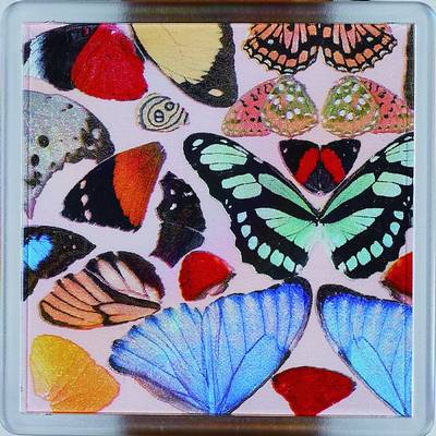 Damien Hirst, geb. 1965, 4 Multiples, Untersetzer aus dem Lokal Pharmacy, jeweils ca. 10x10cm
