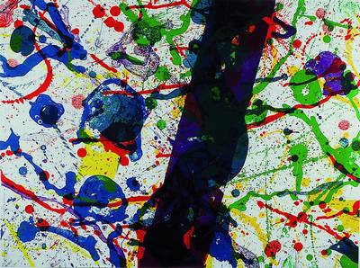 Sam Francis, 1923-1994, Farblithographie, rechts unten bezeichnet: Lithographie originale de Sam Francis Atelier d'Art Desjobert Paris, mittig ...