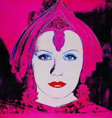 Andy Warhol, 1928-1987, Greta Garbo, Farboffset, handsigniert, unter Glas gerahmt, ca. 62x59cm