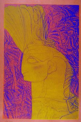 Prof. Ernst Fuchs, geb. 1930 Wien, Fabelwesen, Farblithographie, handsigniert, Nr.129/200, ca. 78x59 cm, R., leichte Knicke