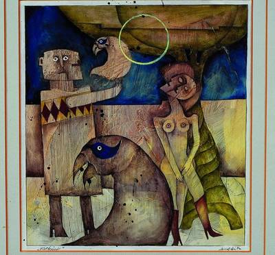 Gerd Ditz, geb. 1941 Landau, 1955-58 Lehre als Plakatmaler in Ludwigshafen, 1958-62 Studium an der Freien Akademie Mannheim, seit 1965 freischaffend, ...