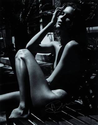 Patrick Demarchelier, geb. 1943, französischerFotograf, Pirelli, s/w Fotografie, handsigniert, ca. 24,8x20,8 cm