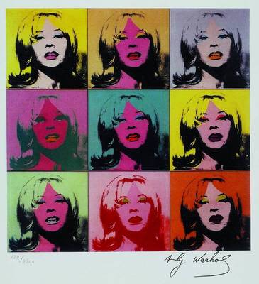 Andy Warhol, 1928-1987, Holly Solomon, Farbsiebdruck, handsigniert und num. 134/2400,ca. 41,8x29,5 cm