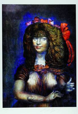 Prof. Ernst Fuchs, geb. 1930 Wien, Lolita, Farblithographie, handsigniert und num. 146/300, ca. 61x44,3 cm