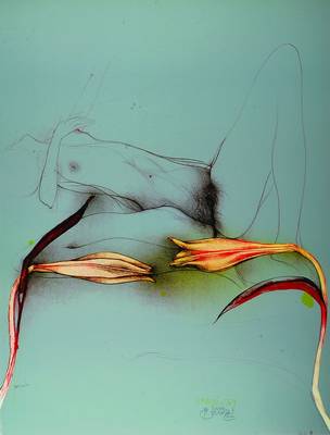 Bruno Bruni, geb. 1935 Gradara, Farblithografie, handsigniert und num. 789/1500, ca. 68,8x52,8 cm