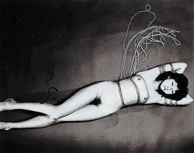 Nobuyoshi Araki, geb. 1940 Tokio, s/w Fotografie, handsigniert, Passepartout, unter Glas gerahmt, ca. 24x19 cm