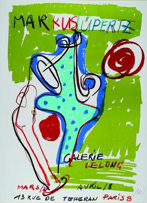 Markus Lüpertz, geb. 1941, Lithographie, rechts unten handsigniert, ca. 76x56 cm