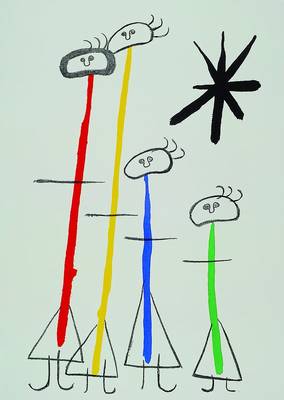 Joan Miro, 1893- 1983, 2 Farblithographien, Komposition, aus Les sculptures de Miro, Mourlot, Maeght, Paris 1970, ca. 38x56 cm, Parler seul, Arte, ...