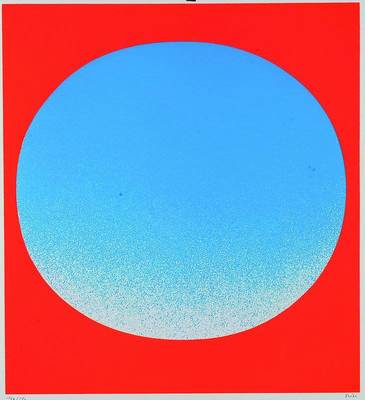 Rupprecht Geiger, 1908-2009, Neon-Blau, Farbserigraphie, 130/150, rechts unten signiert, ca. 42,5x38,5 cm